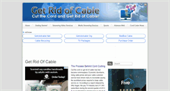 Desktop Screenshot of getridofcable.net